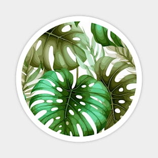 Monstera Tropical Leaves Magnet